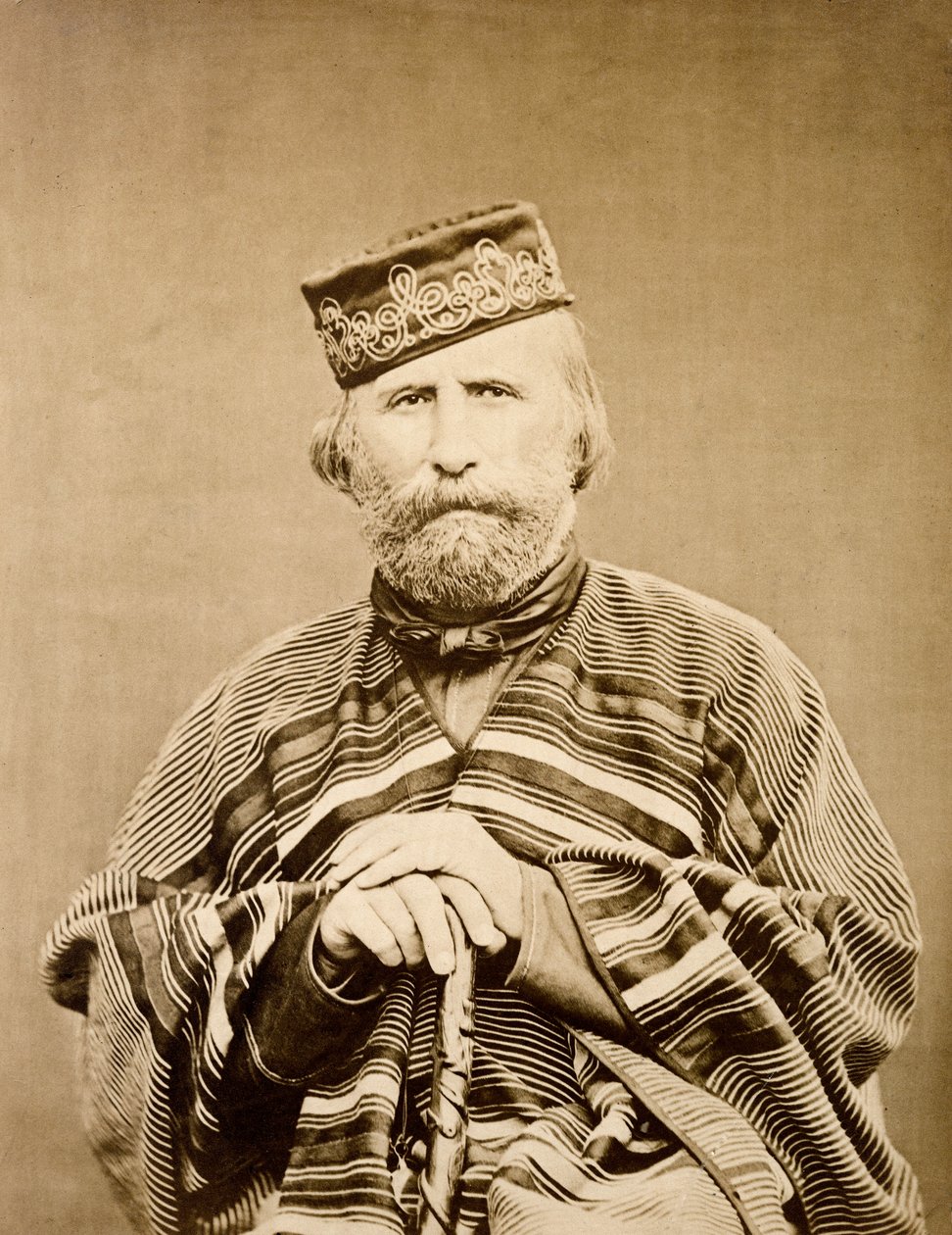 ग्यूसेप गैरीबाल्डी का पोर्ट्रेट (1807-1882) 1865 द्वारा अज्ञात कलाकार