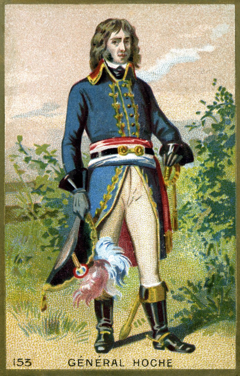जनरल होचे का पोर्ट्रेट (1768 - 1797)। 19 वीं शताब्दी के उत्तरार्ध की क्रोमोलिथोग्राफी। द्वारा अज्ञात कलाकार
