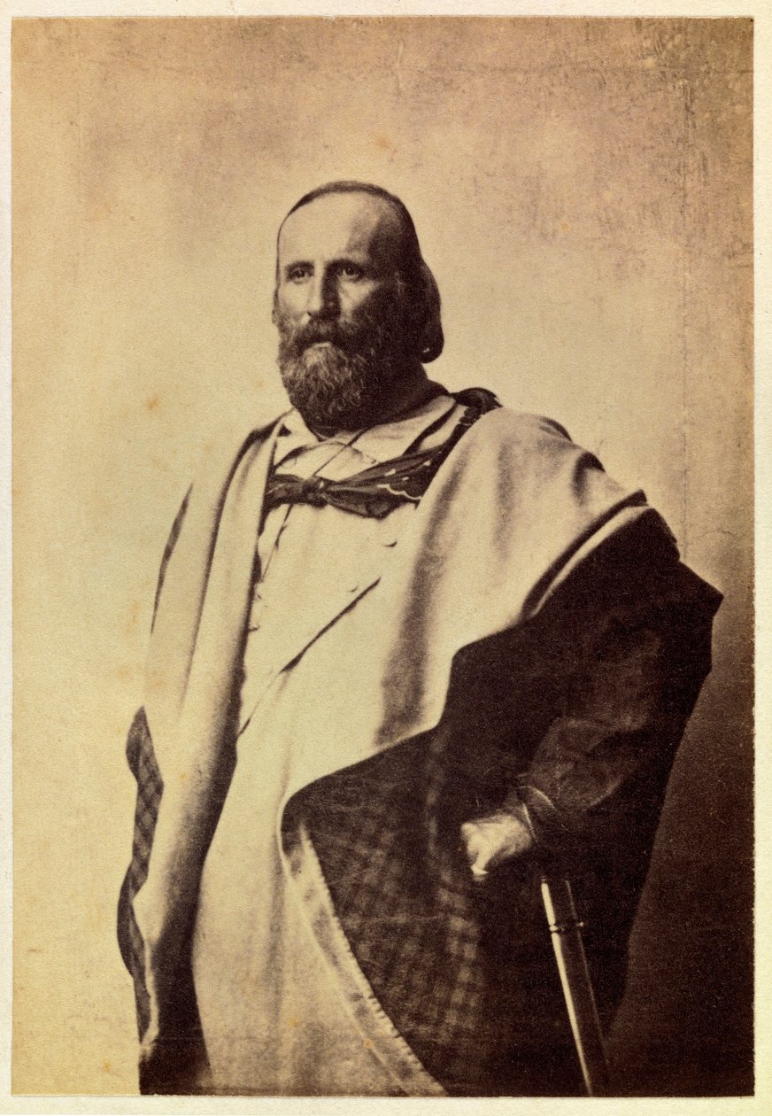 गुइसेपे गैरीबाल्डी का पोर्ट्रेट (1807-1882), निजी संग्रह द्वारा अज्ञात कलाकार
