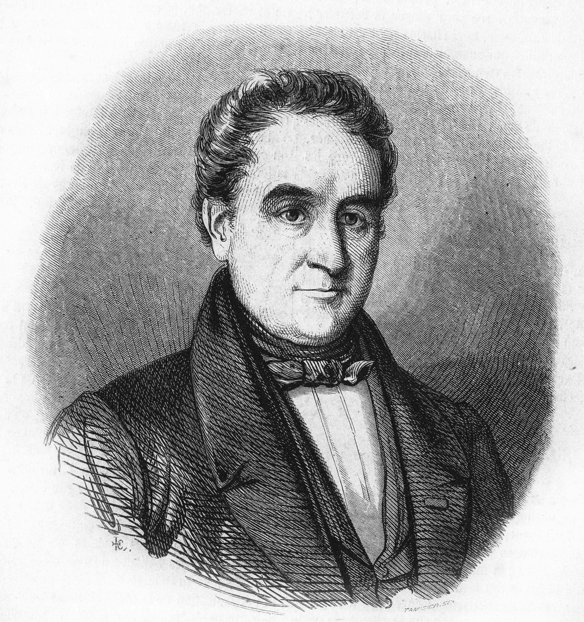 हेंड्रिक टोलेंस का पोर्ट्रेट 1780-1856। डच कवि। द्वारा अज्ञात कलाकार