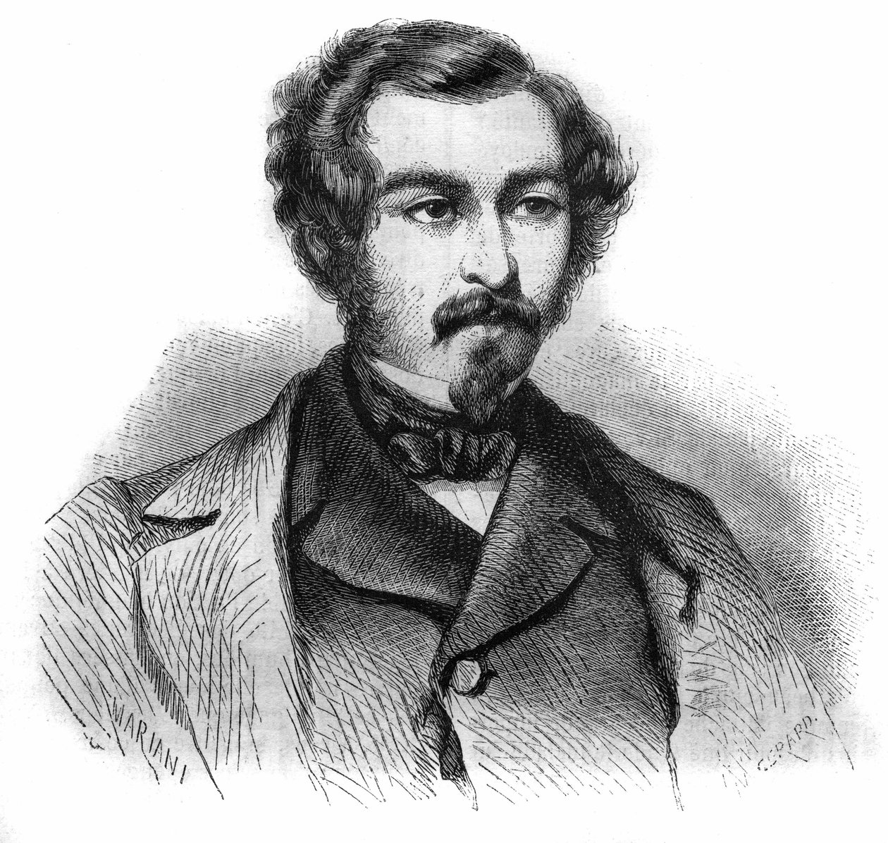 हेनरी डी रुओल्ज़ (1811-1887), फ्रांसीसी रसायनज्ञ का पोर्ट्रेट। द्वारा अज्ञात कलाकार
