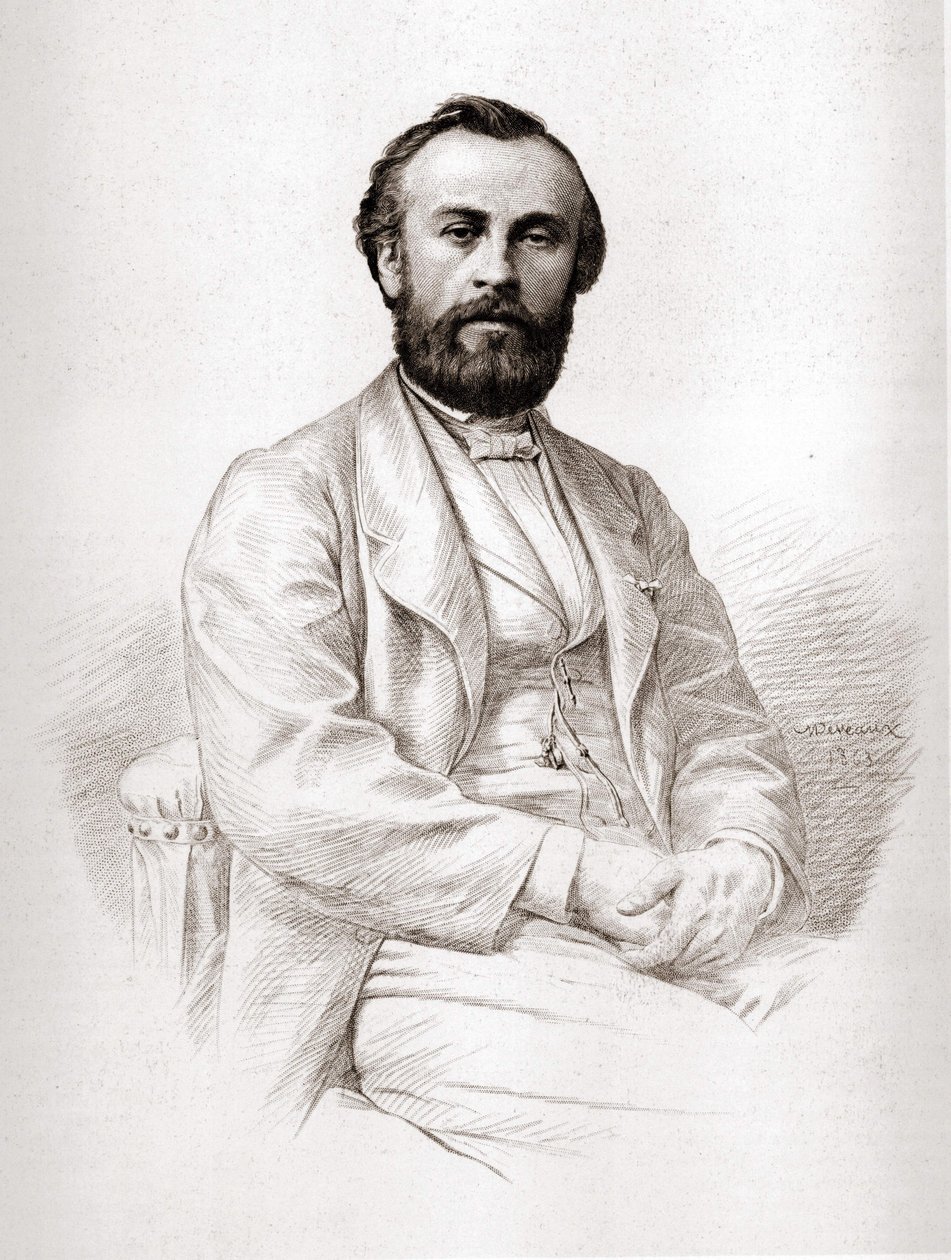 हेनरी गिफर्ड (1825-1882), फ्रांसीसी इंजीनियर का पोर्ट्रेट। द्वारा अज्ञात कलाकार