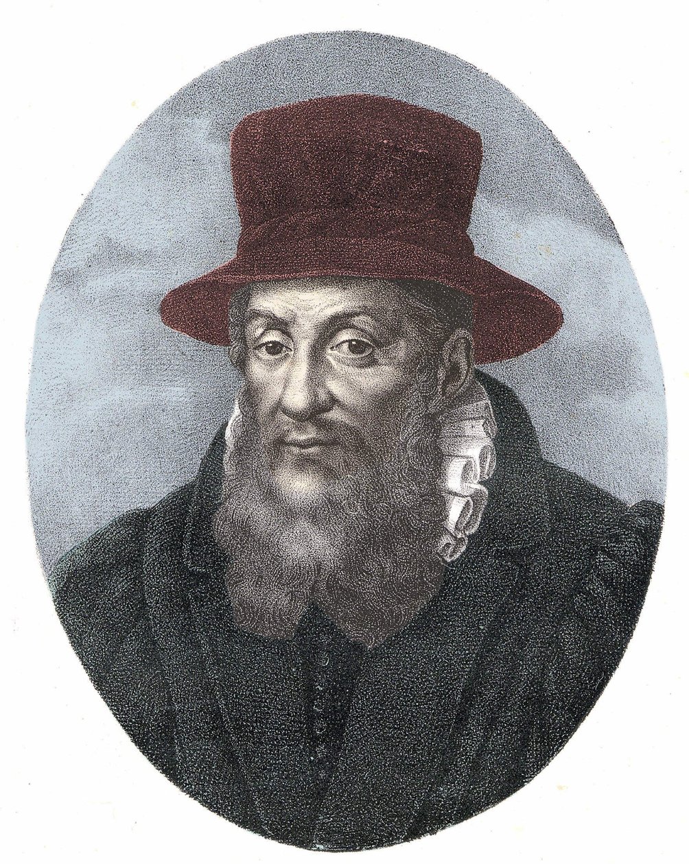 जैक्स कुजास का पोर्ट्रेट (1520 - 1590) फ्रांसीसी न्यायशास्त्री द्वारा अज्ञात कलाकार