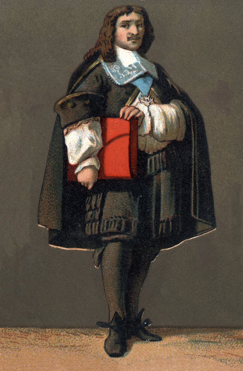 जीन बैप्टिस्ट (जीन-बैप्टिस्ट) कोलबर्ट (1619-1683) का पोर्ट्रेट, लुई XIV के वित्त का इरादा। 1890 के आसपास क्रोमोलिथोग्राफी। द्वारा अज्ञात कलाकार