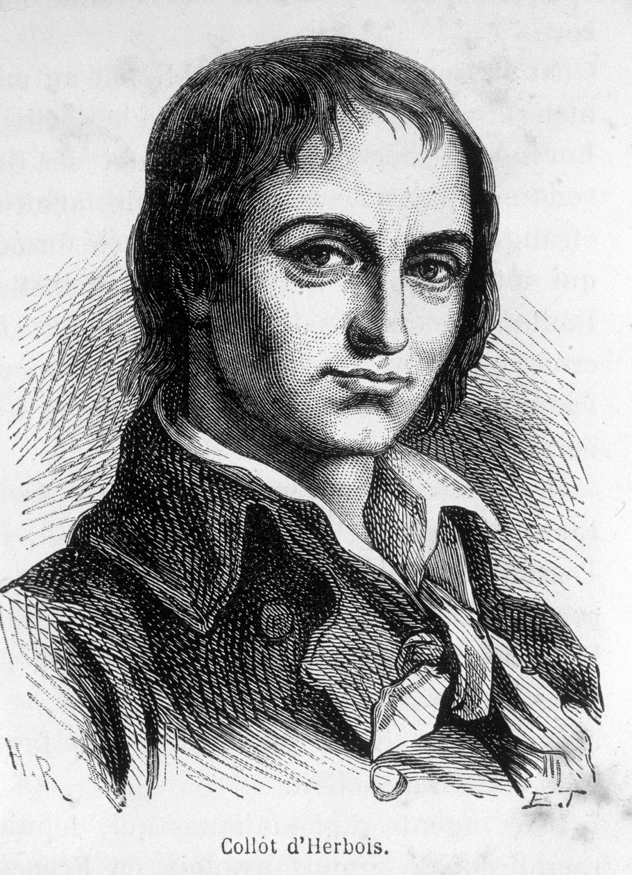 जीन मैरी कोलॉट डी'हर्बोइस (1750-1796) का पोर्ट्रेट, फ्रांसीसी राजनीतिज्ञ। द्वारा अज्ञात कलाकार