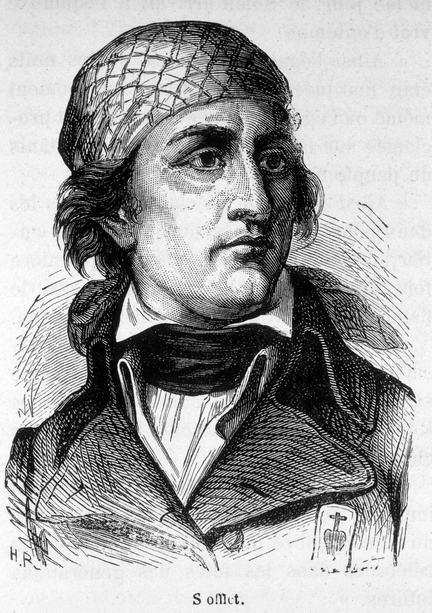 जीन निकोलस स्टॉफलेट (1753-1796) का पोर्ट्रेट, प्रतिशोधी विद्रोह के अभिनेता। द्वारा अज्ञात कलाकार