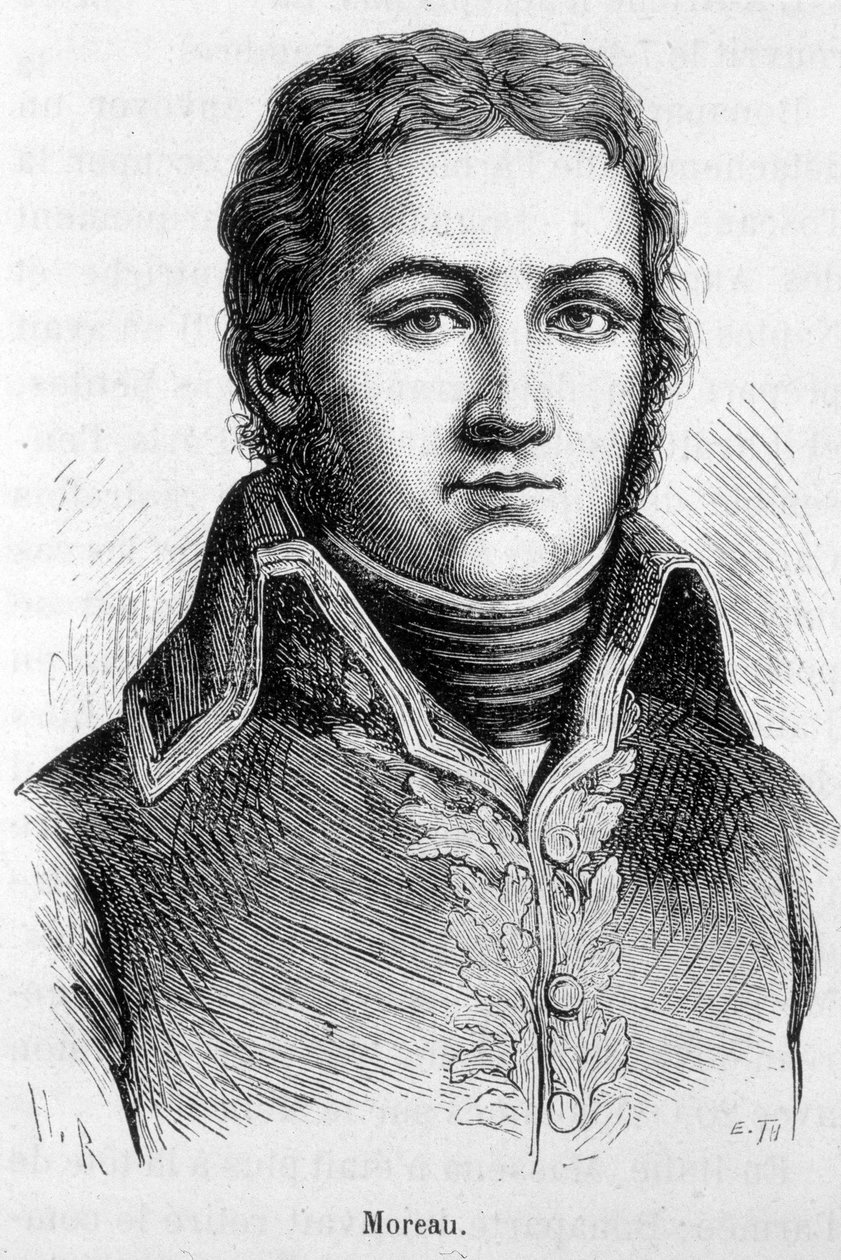 जीन विक्टर (जीन-विक्टर) मोरो (1763-1813), फ्रांसीसी जनरल का पोर्ट्रेट। द्वारा अज्ञात कलाकार