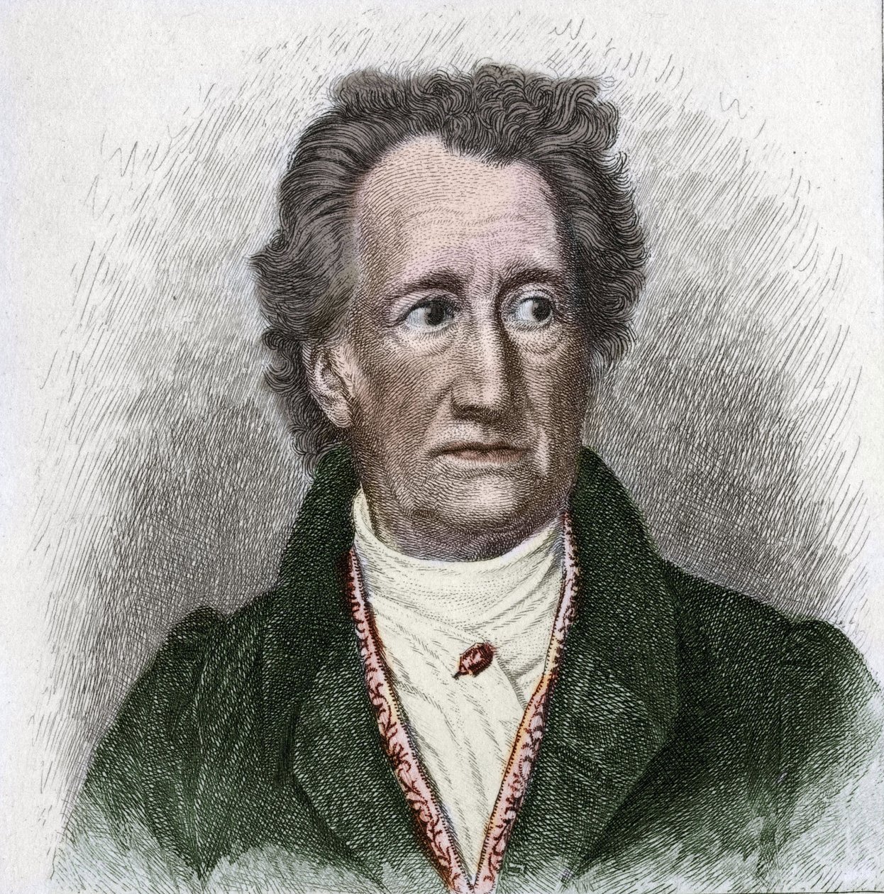 जोहान वोल्फगैंग गोएथे का पोर्ट्रेट (1749 - 1832), जर्मन लेखक द्वारा अज्ञात कलाकार