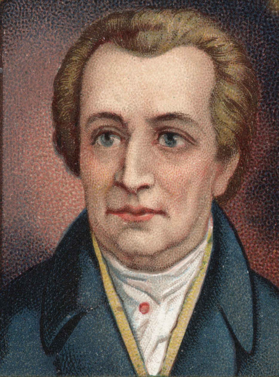 जोहान वोल्फगैंग गोएथे (1749 - 1832), जर्मन लेखक का पोर्ट्रेट। द्वारा अज्ञात कलाकार