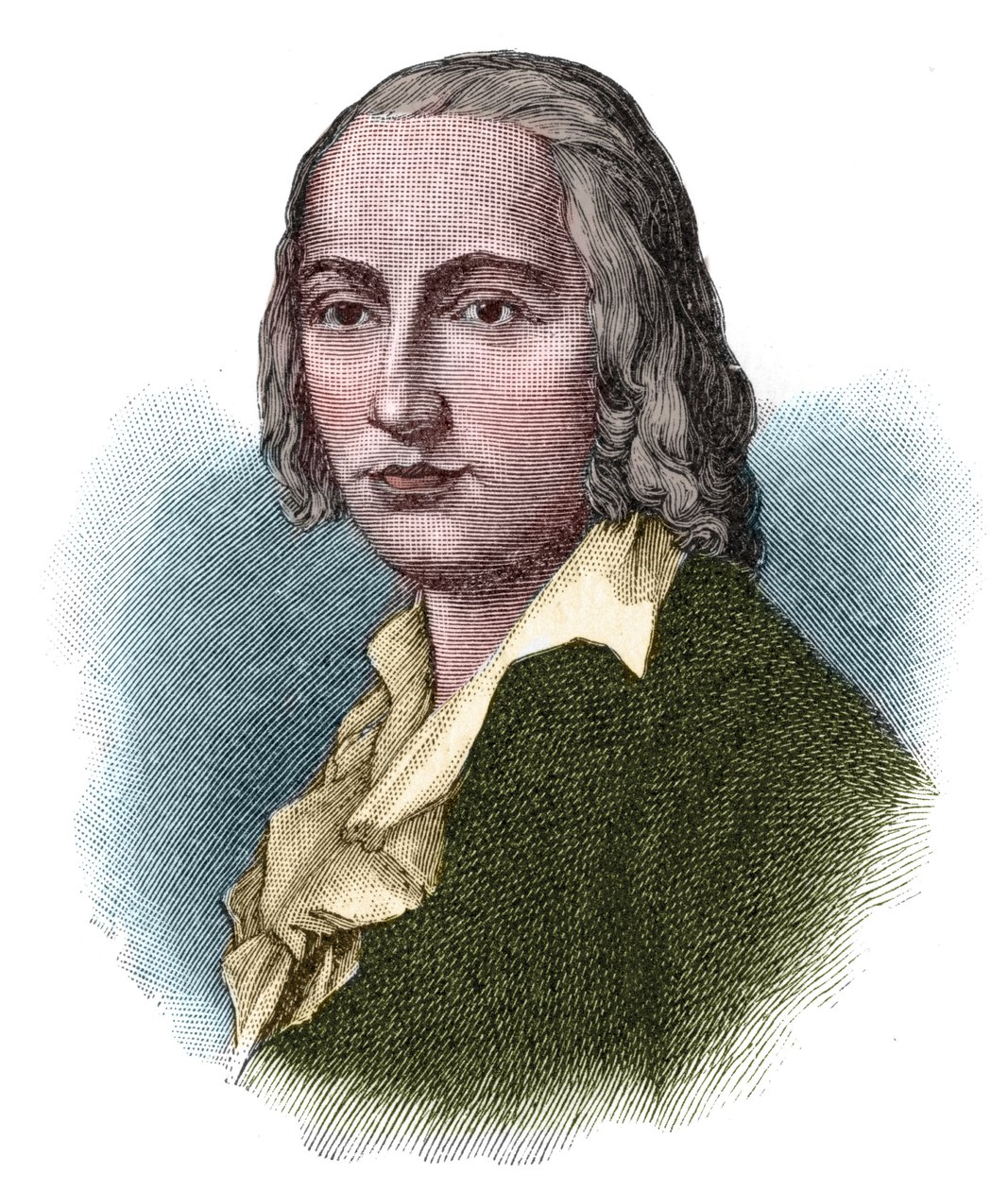 जोहान क्रिश्चियन फ्रेडरिक होल्डरलिन (1770-1843), जर्मन कवि और रोमांटिक विचारक का पोर्ट्रेट। द्वारा अज्ञात कलाकार
