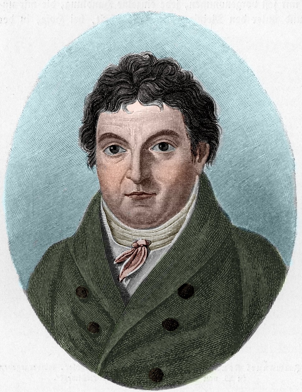 जोहान गॉटलिब फिचटे (1762-1814), जर्मन दार्शनिक का पोर्ट्रेट द्वारा अज्ञात कलाकार