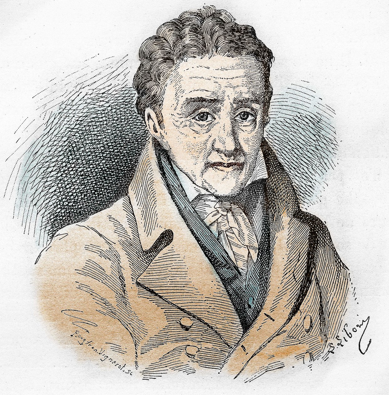 जोहान हेनरिक पेस्टलोज़ी (1746 - 1827), स्विस शिक्षक और शिक्षक का पोर्ट्रेट। द्वारा अज्ञात कलाकार