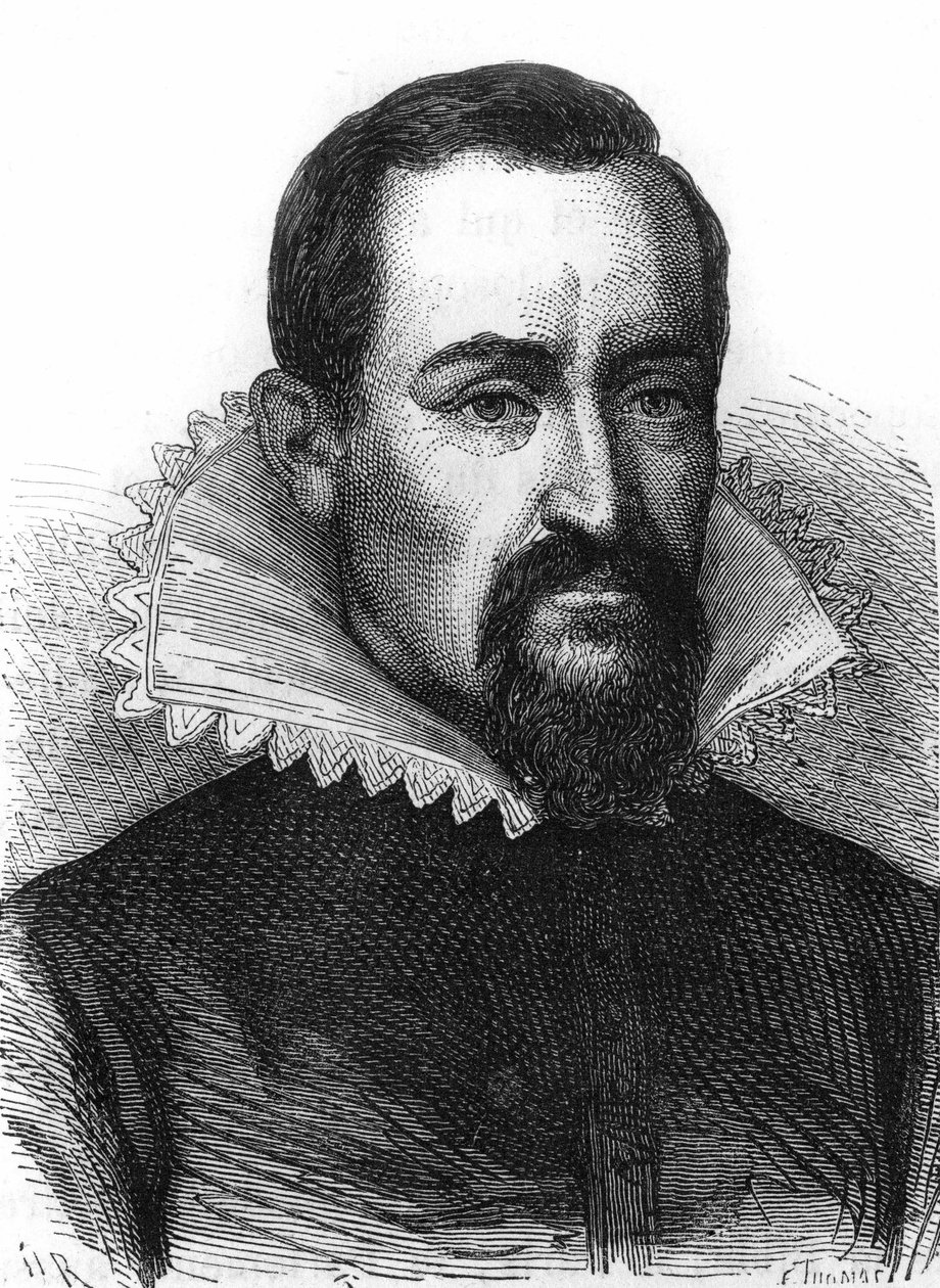 जोहान्स केप्लर (केपलर) का पोर्ट्रेट, खगोलविद (1571 - 1630) द्वारा अज्ञात कलाकार