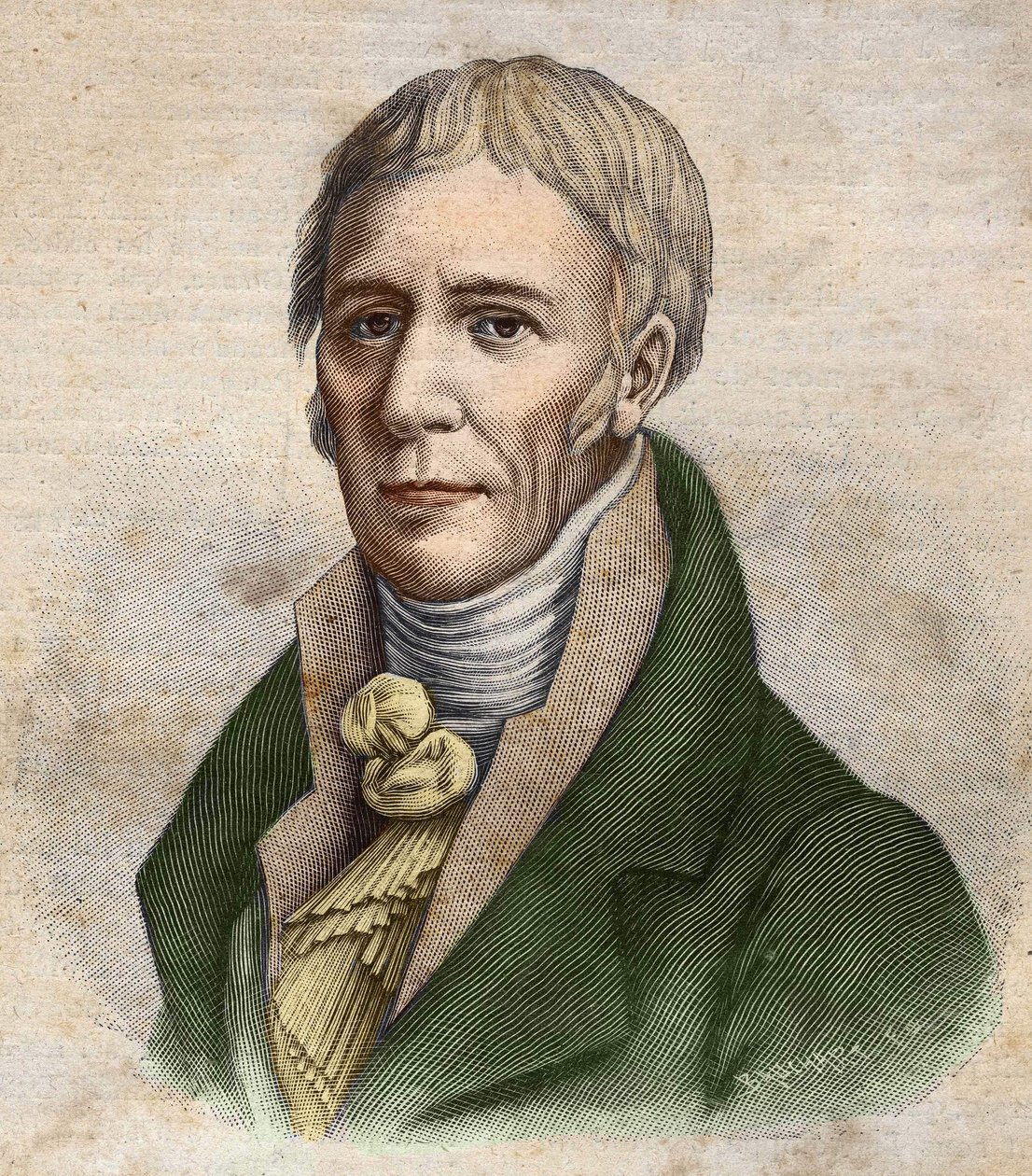 जॉन द बैपटिस्ट (जीन-बैप्टिस्ट) लैमार्क (1744-1829) का पोर्ट्रेट। द्वारा अज्ञात कलाकार