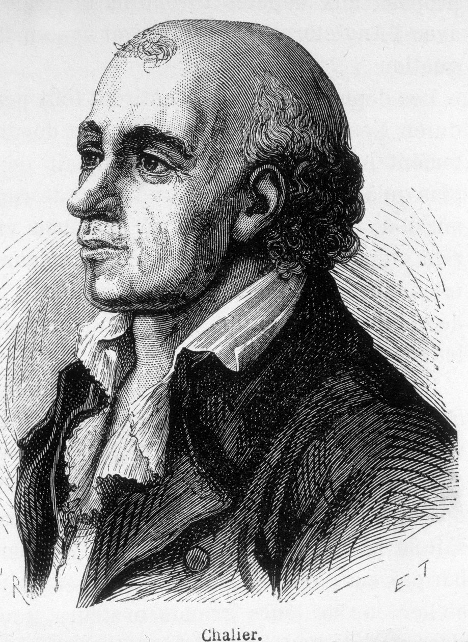 जोसेफ चालियर का पोर्ट्रेट, फ्रांसीसी राजनीतिज्ञ (1747-1793)। द्वारा अज्ञात कलाकार