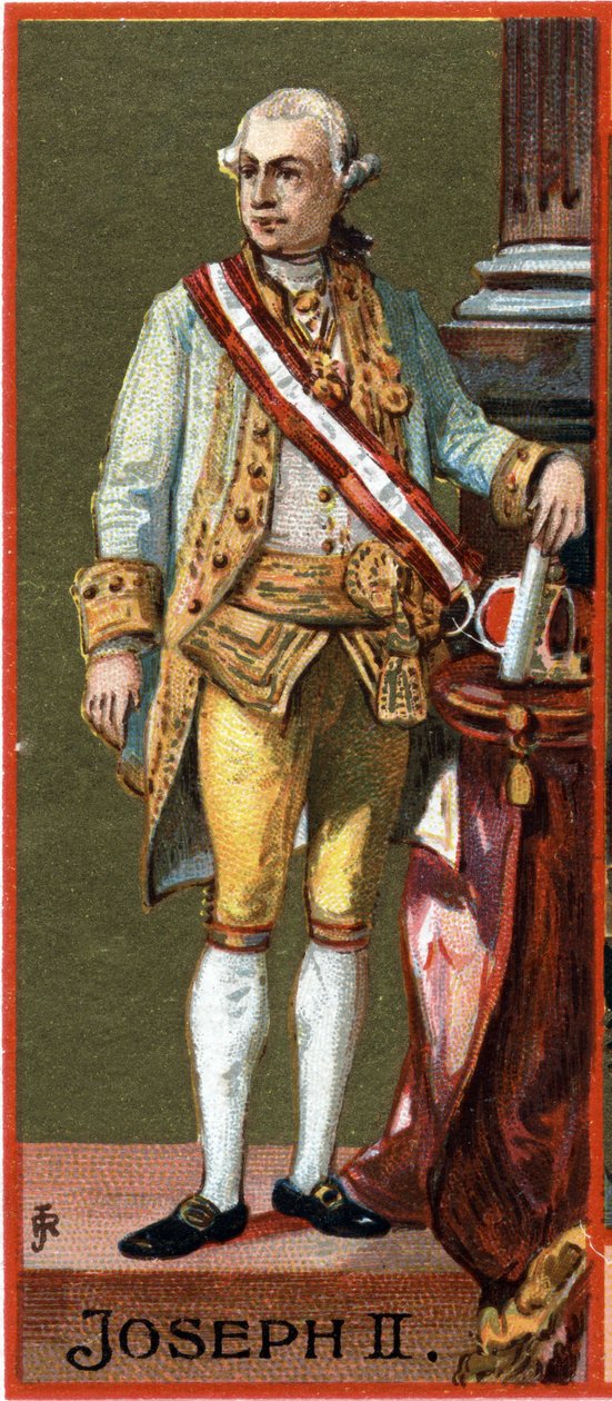 जोसेफ II (1741-1790), ऑस्ट्रिया के आर्कड्यूक, पवित्र साम्राज्य के सम्राट (निर्वाचित, ताज नहीं) का पोर्ट्रेट (1765-1790)। द्वारा अज्ञात कलाकार