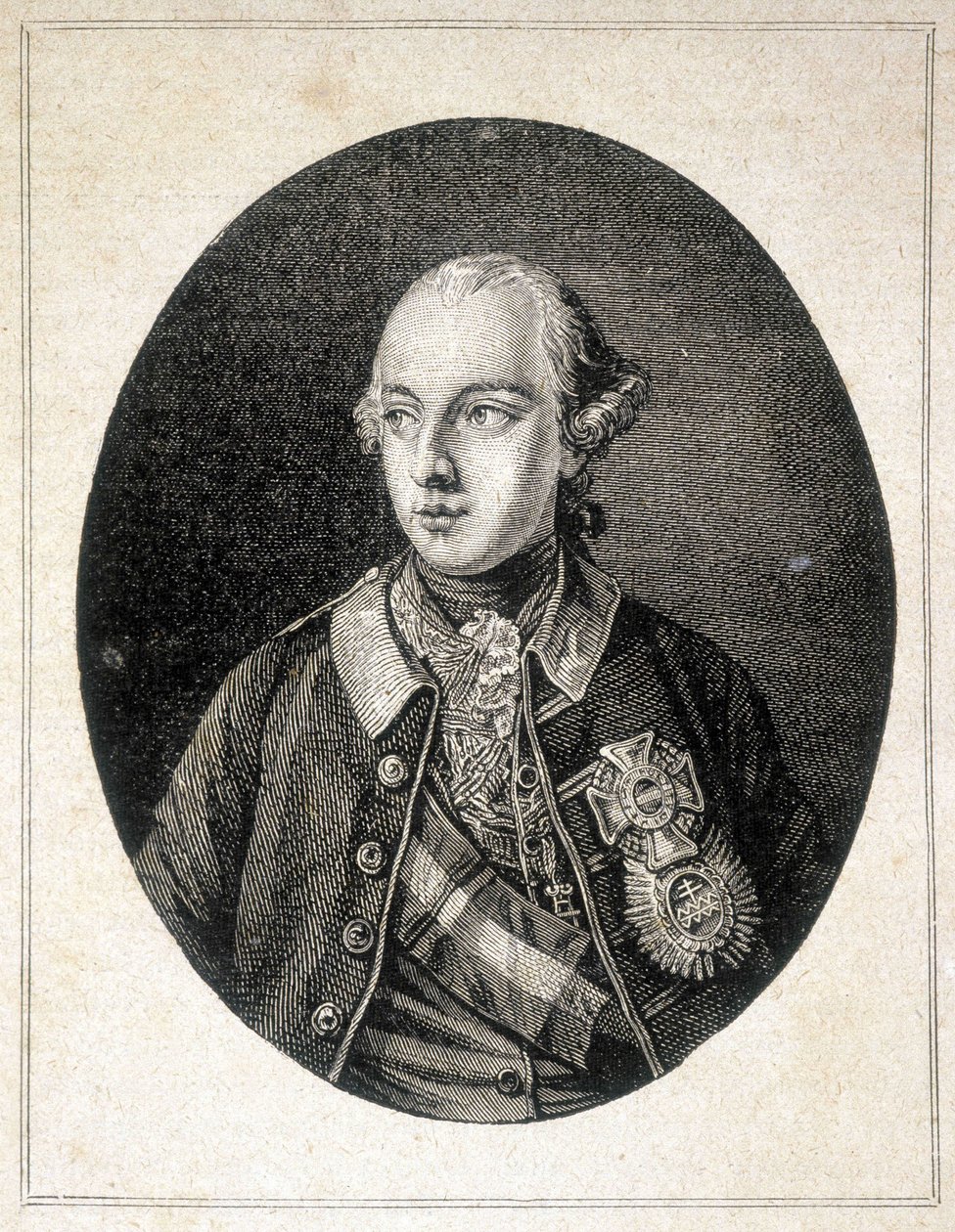 जर्मनी के सम्राट जोसेफ द्वितीय का पोर्ट्रेट (1741 - 1790) - "" द कंटेम्पोरेन्स "" में, और 19 वीं शताब्दी के अंत में। द्वारा अज्ञात कलाकार