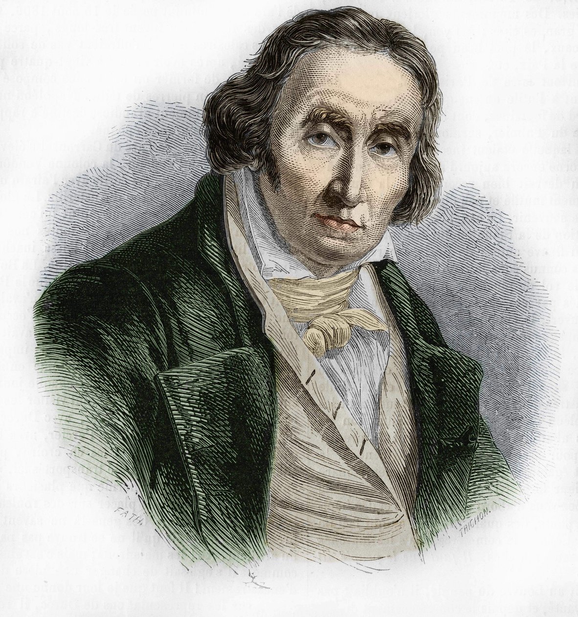 जोसेफ मैरी जैक्वार्ड (1752-1834) का पोर्ट्रेट, करघे के फ्रांसीसी मैकेनिक आविष्कारक। द्वारा अज्ञात कलाकार