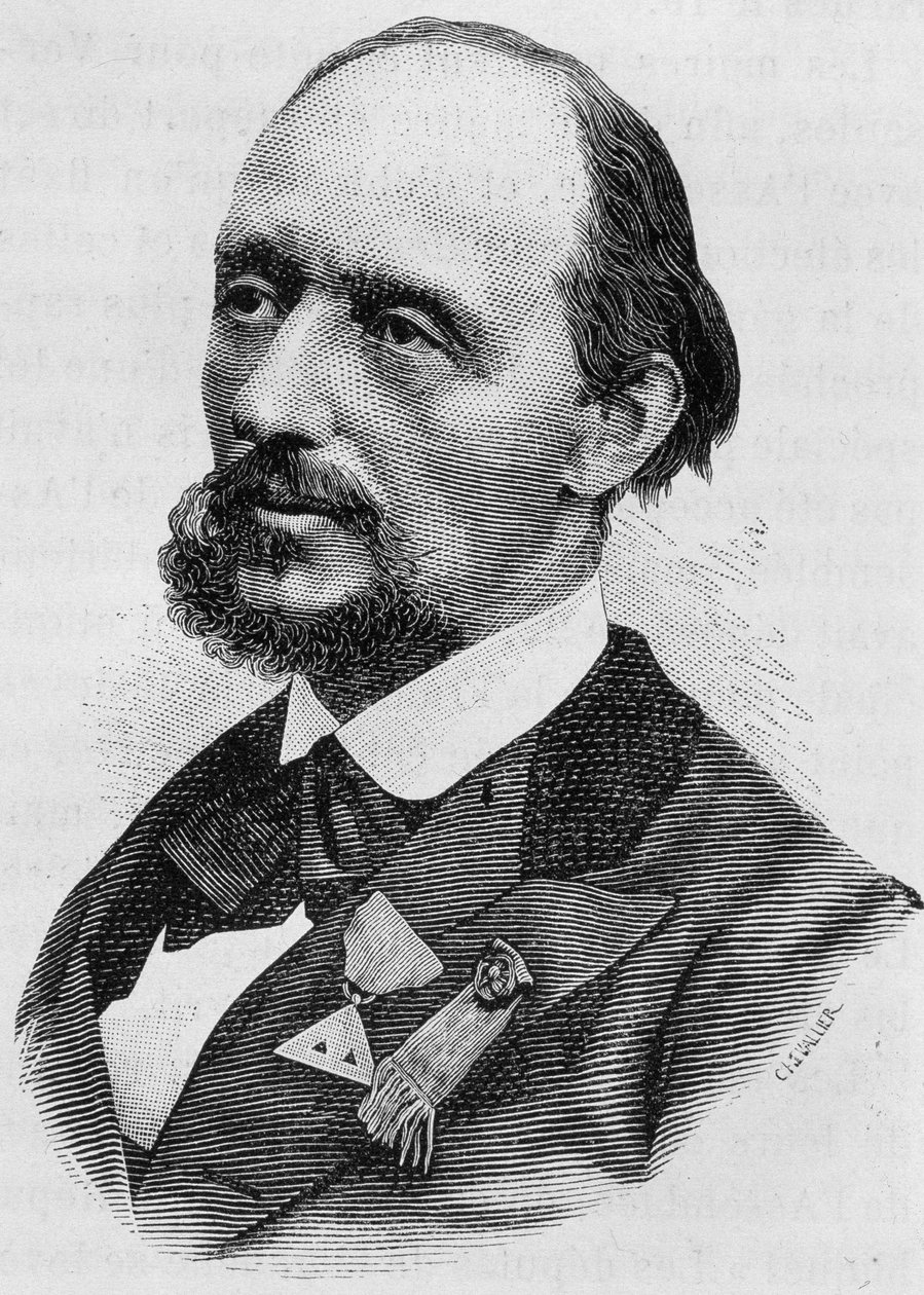 जूल्स बर्गेरेट का पोर्ट्रेट (1839 - 1905)। एच. मार्टिन द्वारा "हिस्टोइरे डी फ्रांस" में 19वीं शताब्दी के अंत का उत्कीर्णन। द्वारा अज्ञात कलाकार