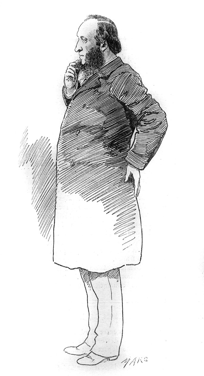 जूल्स फेरी का पोर्ट्रेट (1832-1893), फ्रांसीसी राजनीतिज्ञ, मंत्रिपरिषद के अध्यक्ष। "" ले मोंडे इलस्ट्र्रे "" में उत्कीर्णन द्वारा अज्ञात कलाकार