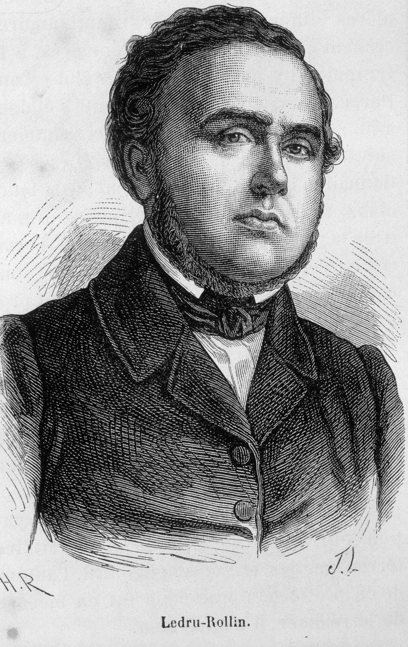 लेड्रू रोलिन (लेड्रू-रोलिन) का पोर्ट्रेट, फ्रांसीसी राजनीतिज्ञ (1807 - 1874) द्वारा अज्ञात कलाकार