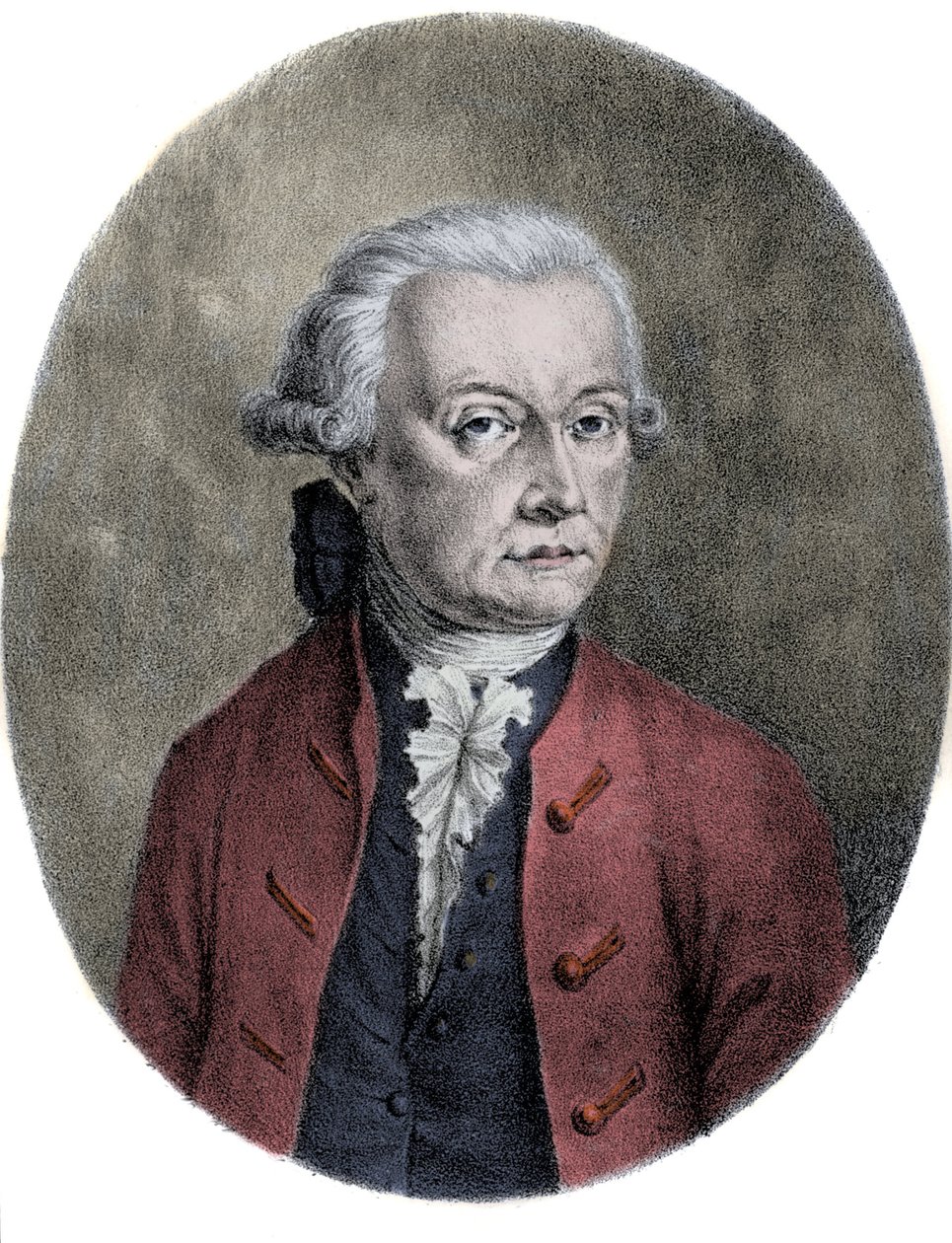 लियोपोल्ड मोजार्ट का पोर्ट्रेट (1719-1787), वोल्फगैंग एमेडियस मोजार्ट (1756-1791) के पिता। द्वारा अज्ञात कलाकार