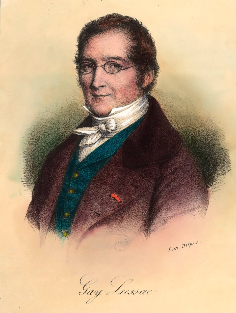 लुई-जोसेफ गे-लुसाक (लुई जोसेफ गे लुसैक) (1778 - 1850), फ्रांसीसी रसायनज्ञ और भौतिक विज्ञानी का पोर्ट्रेट। 19वीं सदी की नक्काशी। निजी संग्रह। द्वारा अज्ञात कलाकार