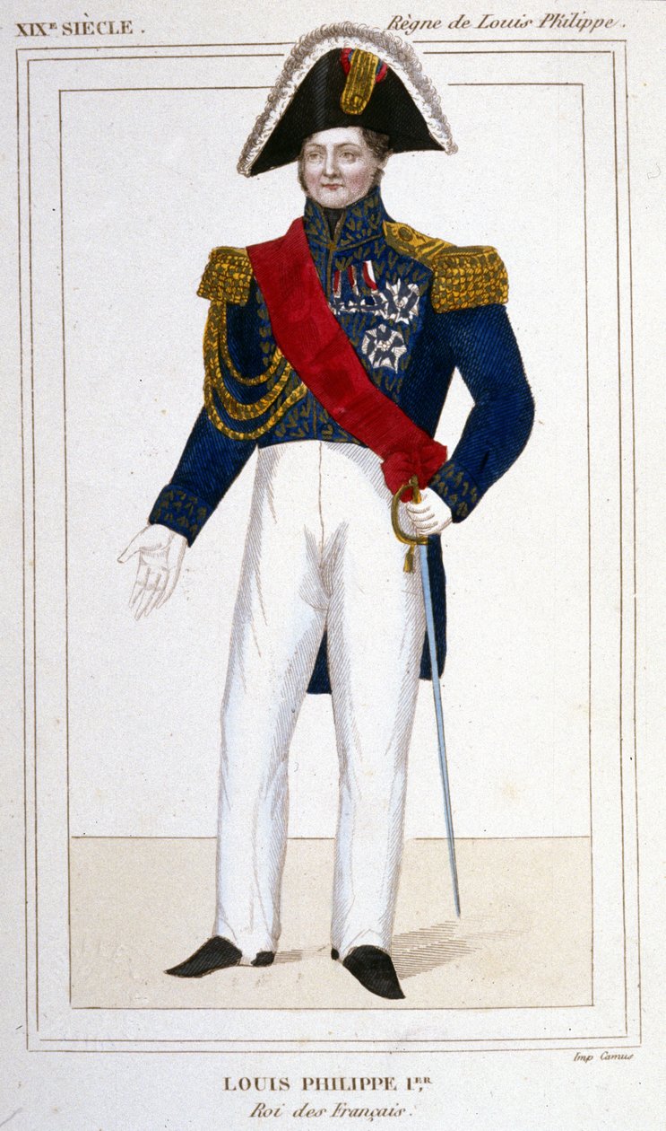 लुई का पोर्ट्रेट - फिलिप I (1773 - 1850), फ्रांसीसी राजा। द्वारा अज्ञात कलाकार