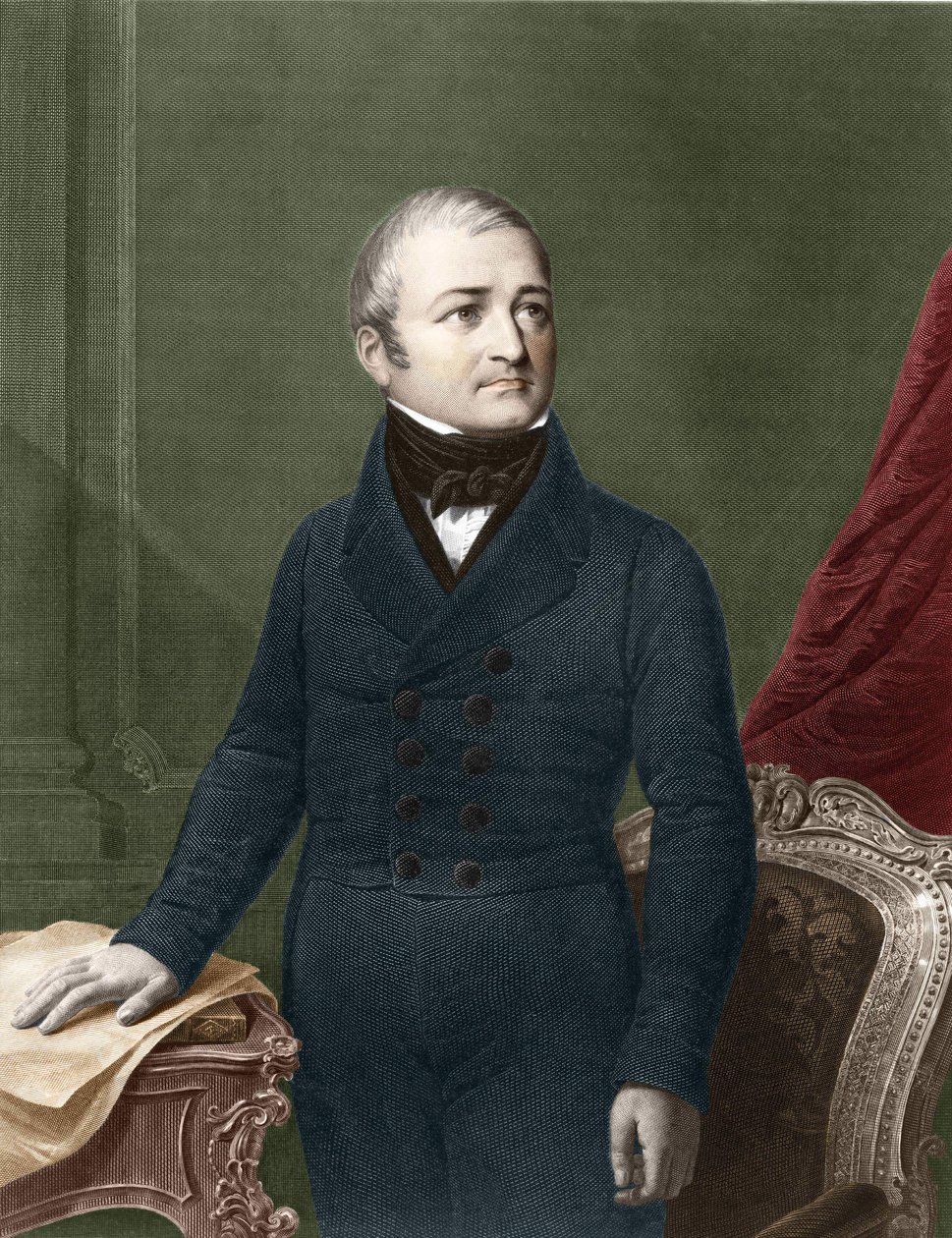 लुई एडोल्फ थियर्स (1797 - 1877) का पोर्ट्रेट युवा। द्वारा अज्ञात कलाकार