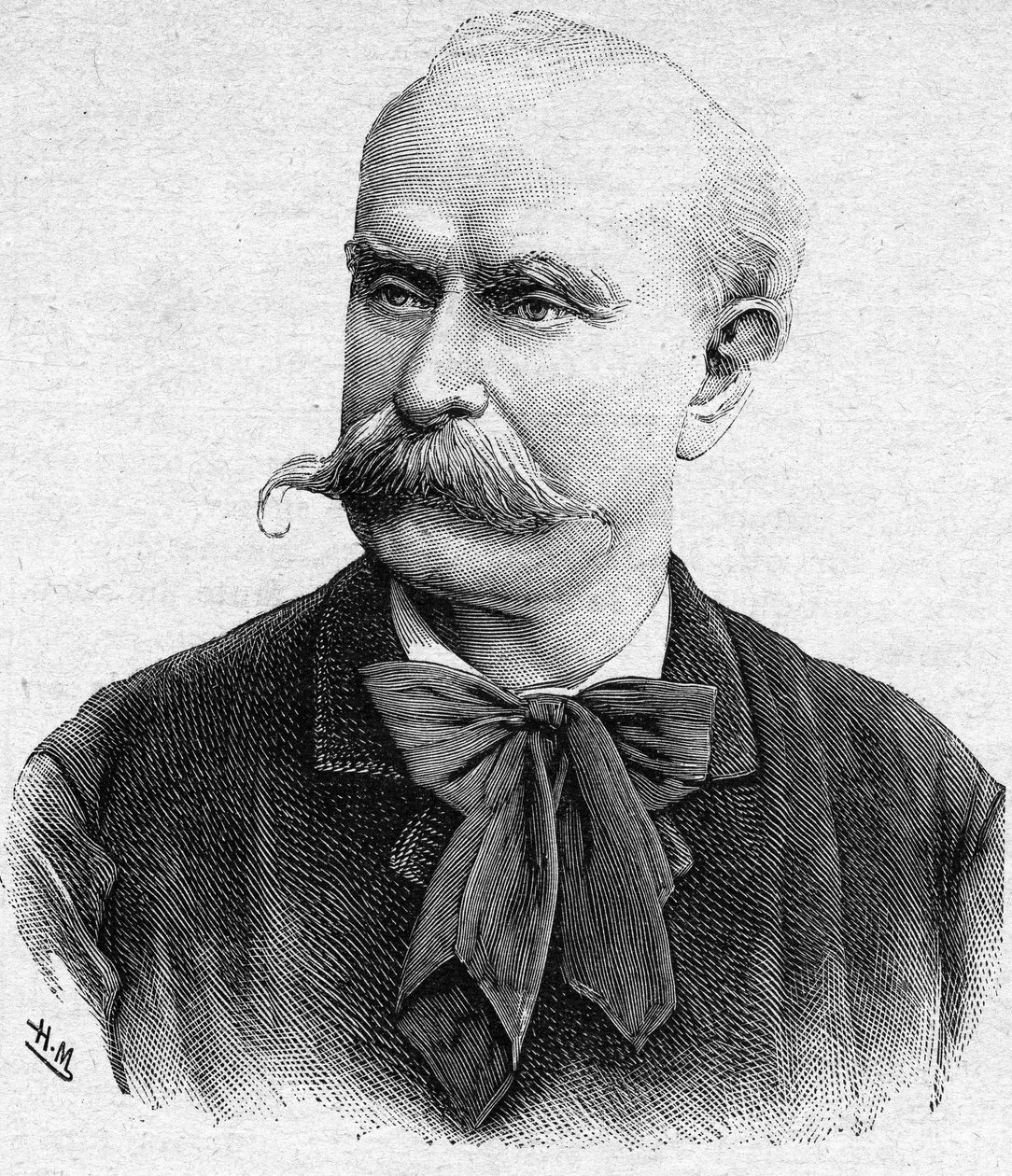 लुई एटिने अर्नेस्ट रेयर का पोर्ट्रेट, फ्रांसीसी संगीतकार (1823 से 1909)। द्वारा अज्ञात कलाकार