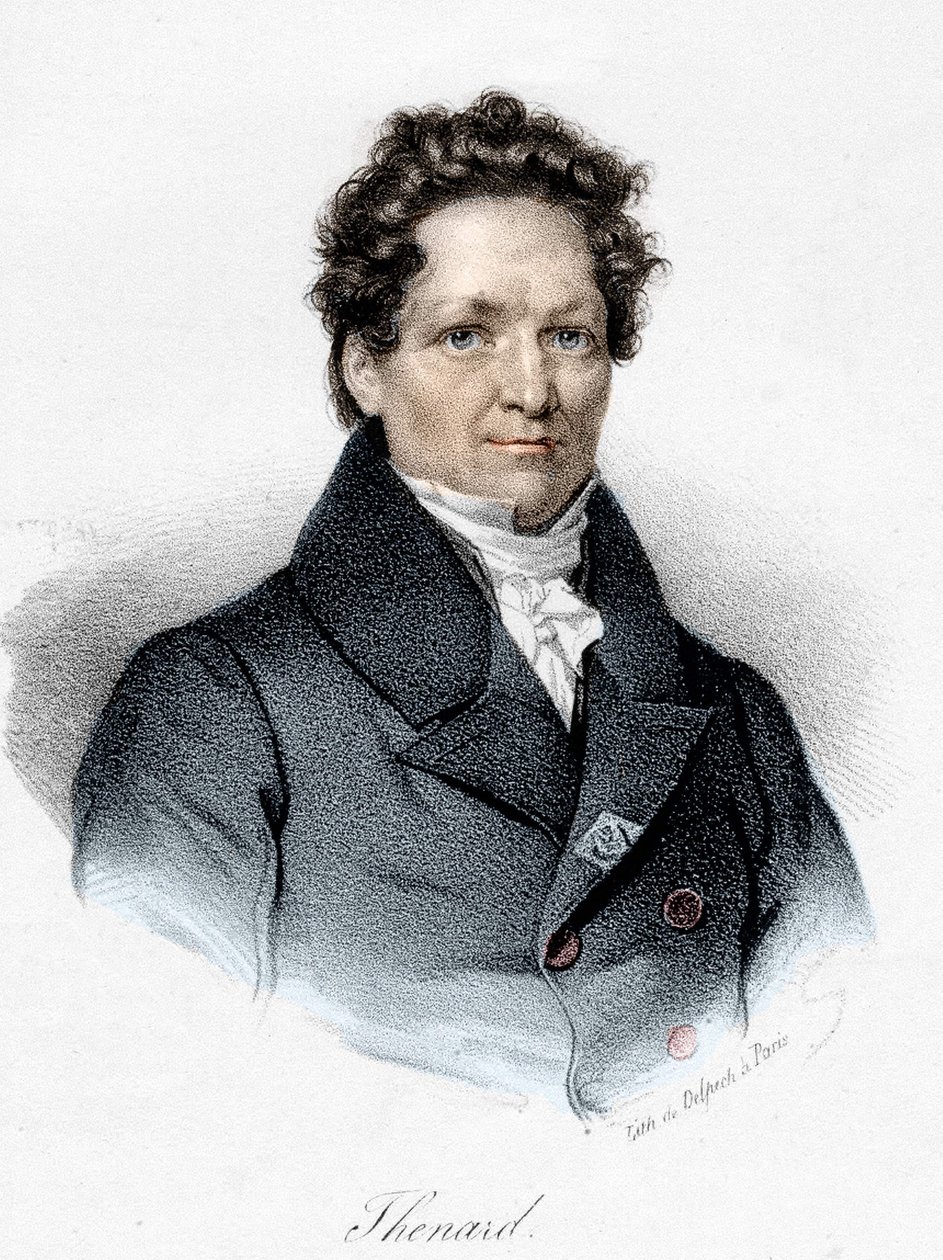 लुई जैक्स थेनार्ड का पोर्ट्रेट (1777 - 1857), फ्रांसीसी रसायनज्ञ। द्वारा अज्ञात कलाकार