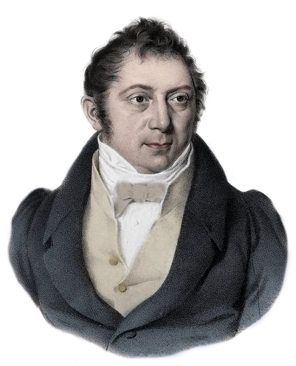 लुई लुडविग स्पोर (1784 - 1859) का पोर्ट्रेट जर्मन संगीतकार, वायलिन वादक और कंडक्टर। द्वारा अज्ञात कलाकार