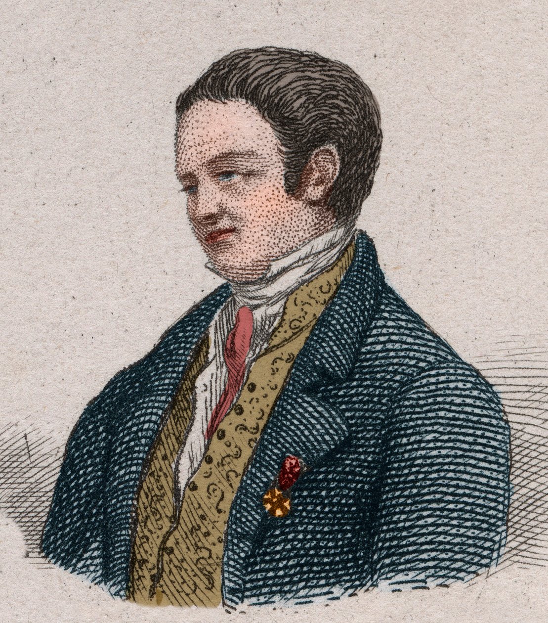 लुई डी फोंटेन का पोर्ट्रेट (1757-1821), फ्रांसीसी लेखक और राजनीतिज्ञ। द्वारा अज्ञात कलाकार