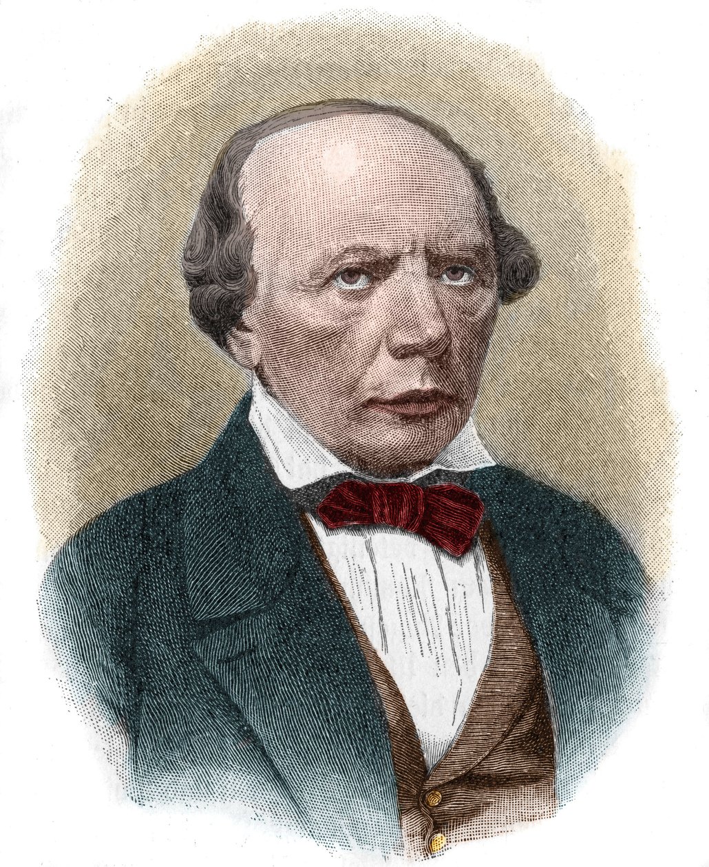 लुडविग उहलैंड का पोर्ट्रेट (1787-1862), जर्मन रोमांटिक कवि। द्वारा अज्ञात कलाकार
