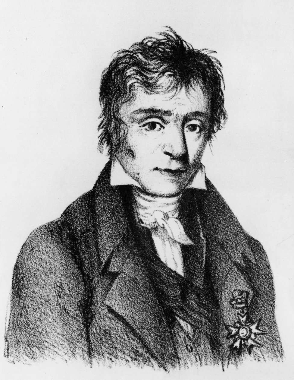 मैरी रिचे का पोर्ट्रेट, बैरन डी प्रोनी (1755-1839), फ्रांसीसी इंजीनियर। द्वारा अज्ञात कलाकार