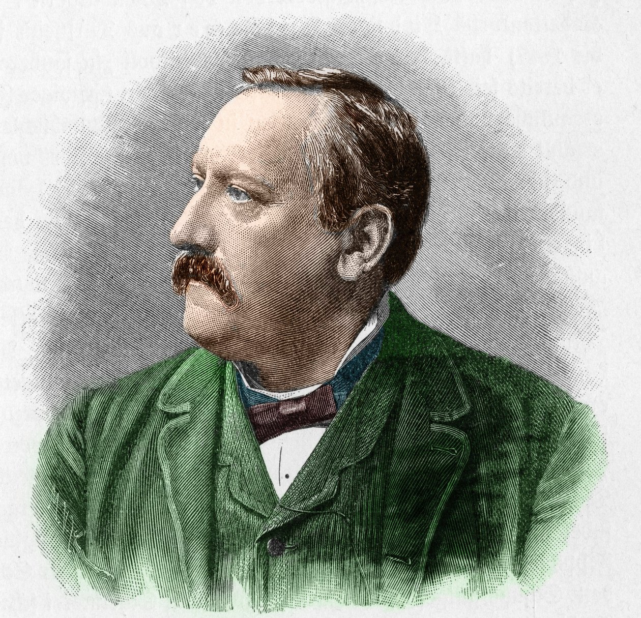 मार्टिन ग्रीफ का पोर्ट्रेट (1839-1911) जर्मन कवि। द्वारा अज्ञात कलाकार