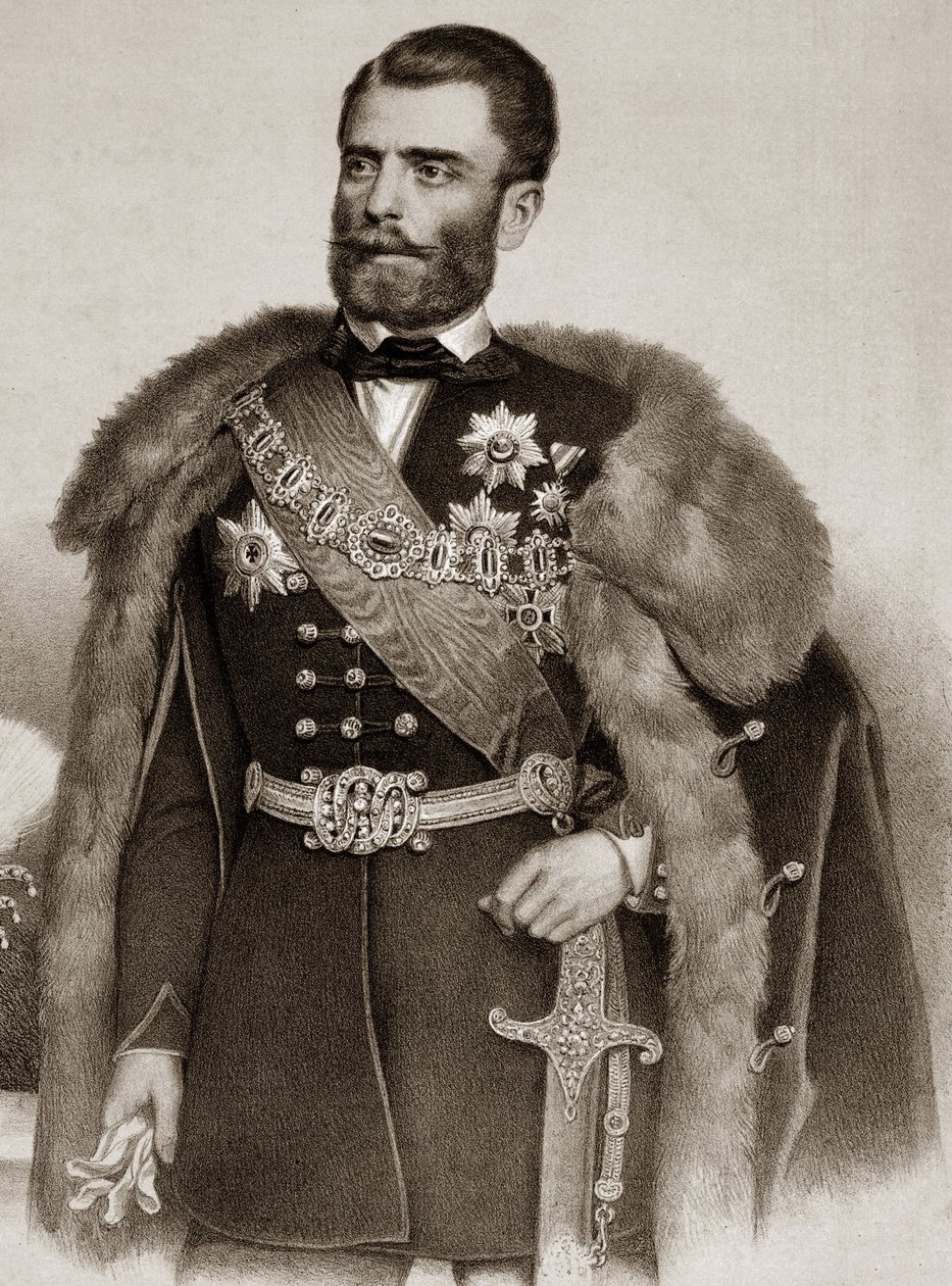 मिशेल III ओब्रेनोविक का पोर्ट्रेट 1823-1868 सर्बिया के राजकुमार - मिहैलो ओब्रेनोविक III सर्बिया के राजकुमार द्वारा अज्ञात कलाकार
