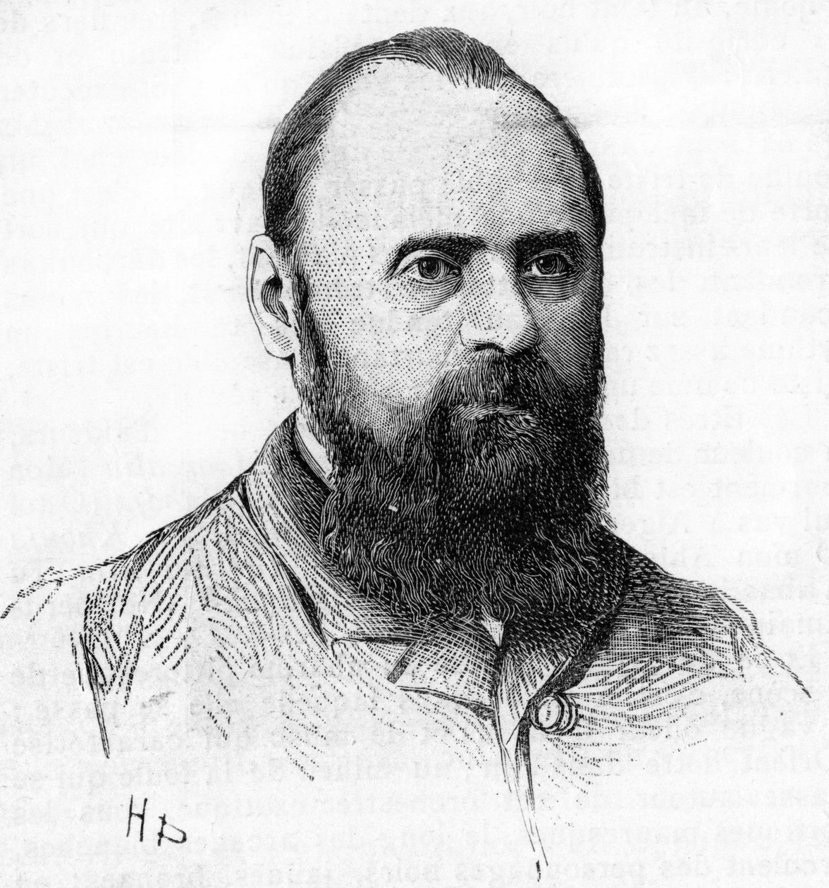 माइली का पोर्ट्रेट (मिली, मिल्ली) अलेक्सेयेविच बालाकिरेव (1837-1910) पियानोवादक, कंडक्टर और रूसी संगीतकार। 1889 से उत्कीर्णन। द्वारा अज्ञात कलाकार