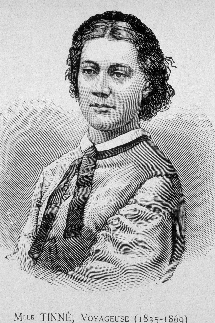 मिस टिने का पोर्ट्रेट, ट्रैवलर (1835 - 1869) - ग्रेव। 19 वी सदी द्वारा अज्ञात कलाकार