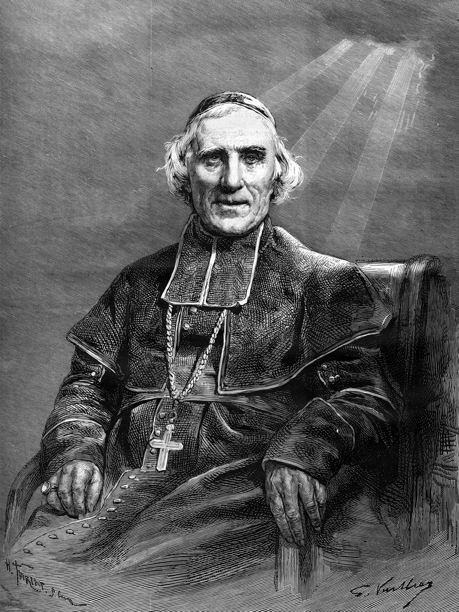 मॉन्सिग्नर का पोर्ट्रेट: जोसेफ हिप्पोलीटे गुइबर्ट (1802-1886)। द्वारा अज्ञात कलाकार