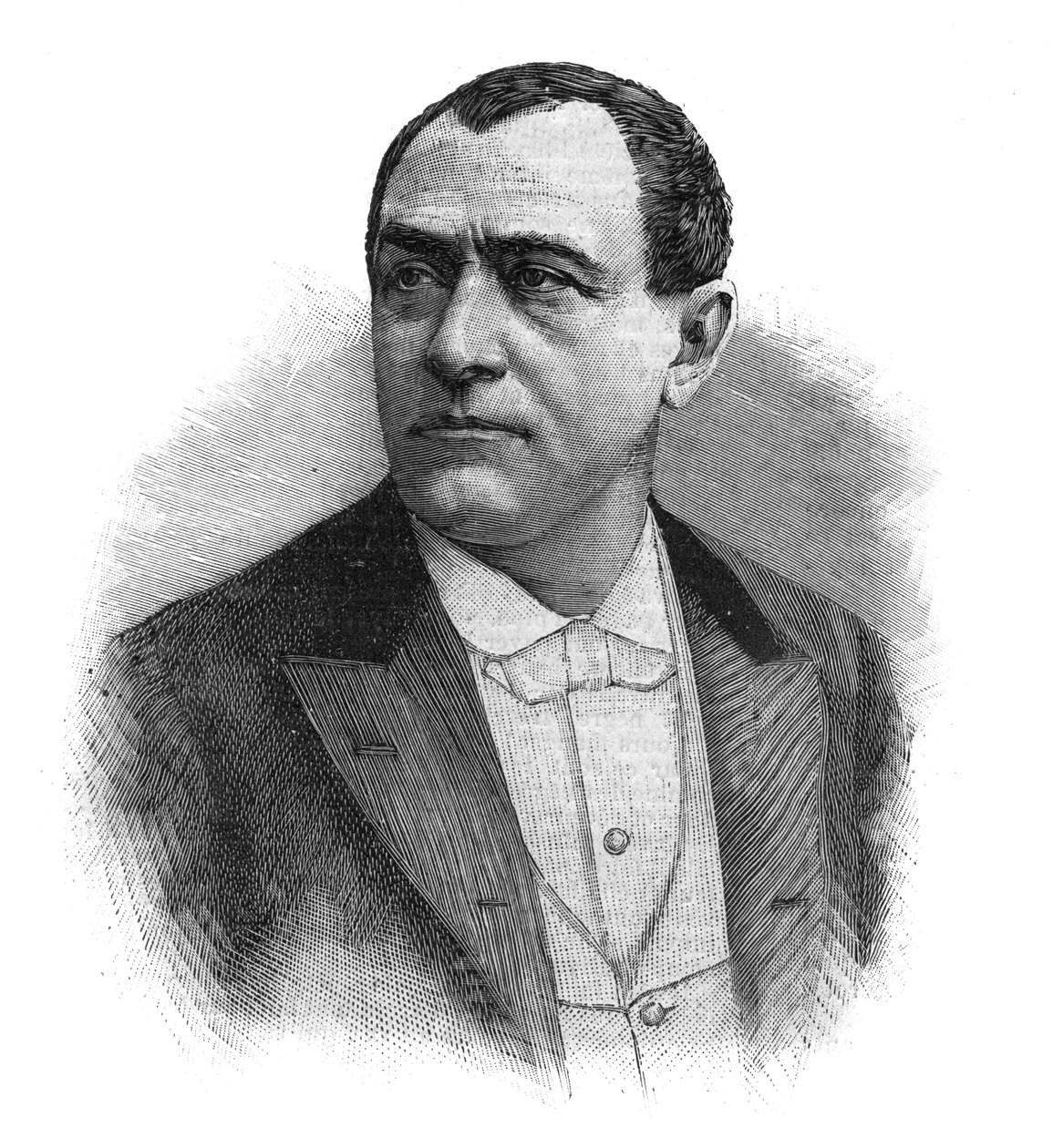 पॉलस का पोर्ट्रेट (जीन पॉल (जीन-पॉल) हैबंस) फ्रांसीसी गायक (1845-1908) - 19वीं शताब्दी के अंत से उत्कीर्णन द्वारा अज्ञात कलाकार