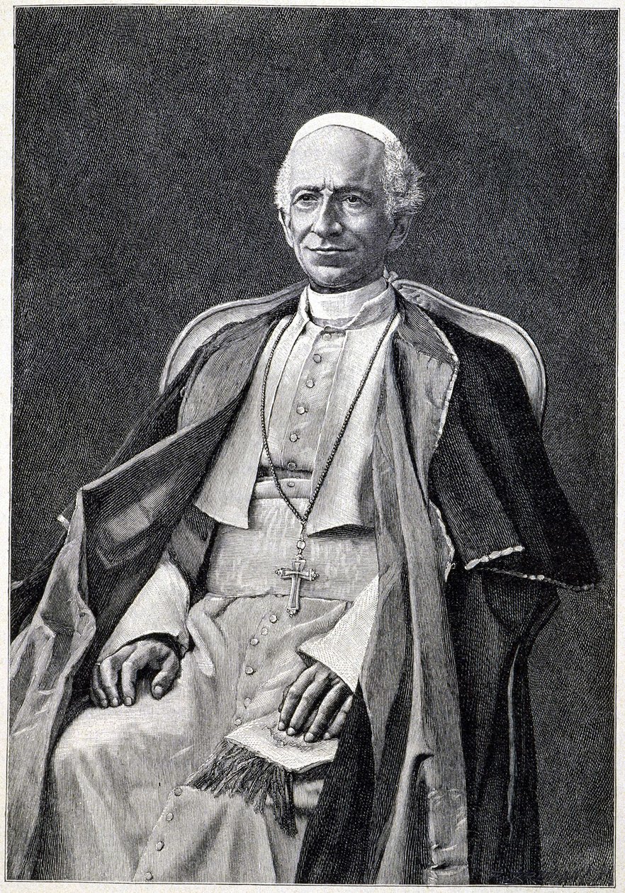 पोप लियोन XIII का पोर्ट्रेट (1810-1903) द्वारा अज्ञात कलाकार