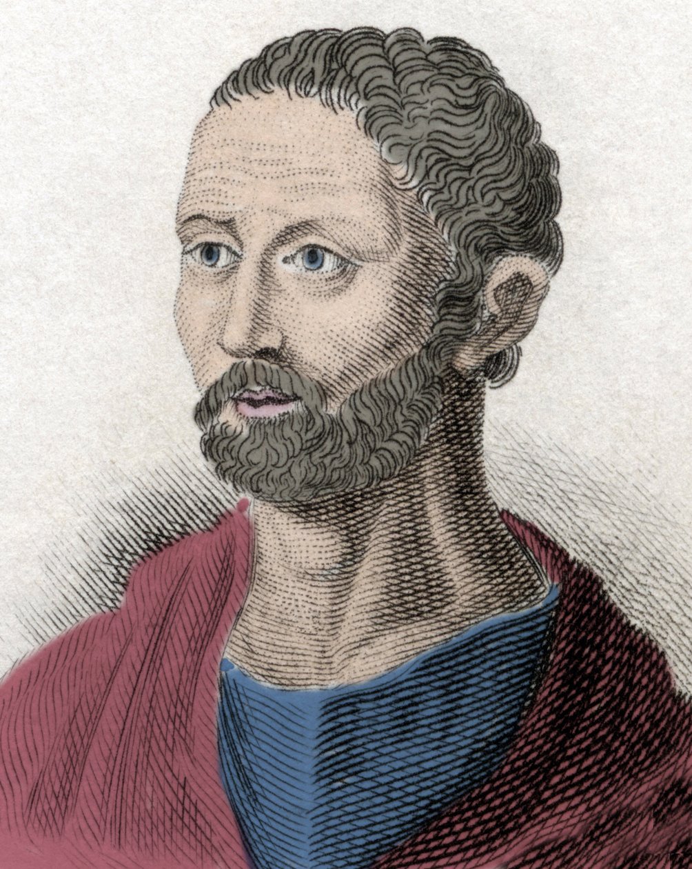 Posidonios ग्रीक दार्शनिक Stoician (135-51 ईसा पूर्व) (Poseidonios, Poseidonios, Apamee के Posidonios, Rhodes के Posidonios, Posidonius (लैटिन में), Apamee के Posidonius, Rhodes के Posidonius का पोर्ट्रेट। 19 वीं सदी का उत्कीर्णन। द्वारा अज्ञात कलाकार