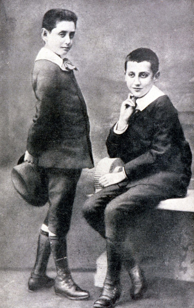 रॉबर्ट और मार्सेल प्राउस्ट का पोर्ट्रेट, एन डी वी 1885। द्वारा अज्ञात कलाकार