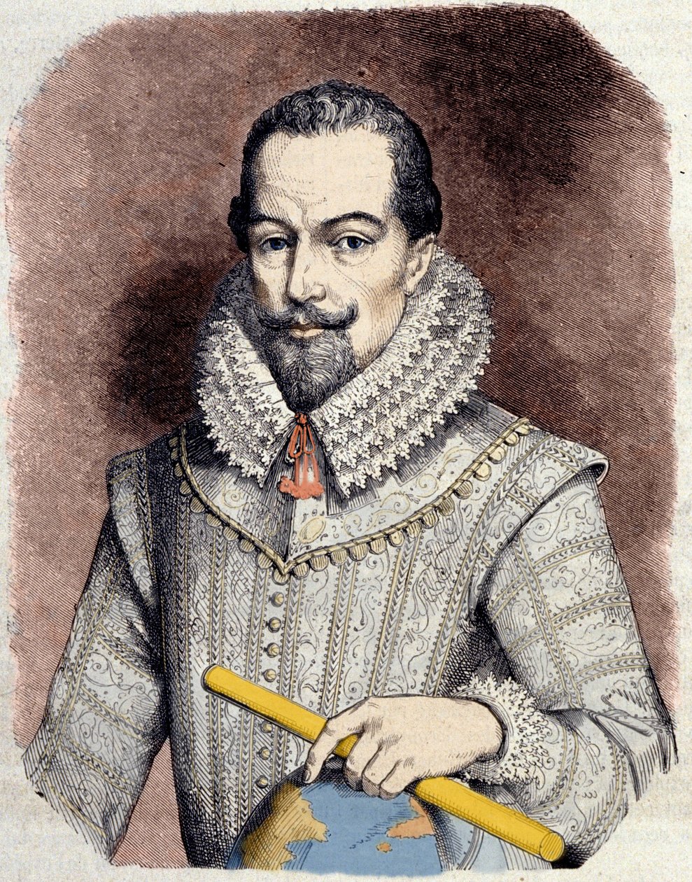 सर वाल्टर रैले (1552-1618) का पोर्ट्रेट, अंग्रेजी दरबारी, नाविक और लेखक। द्वारा अज्ञात कलाकार