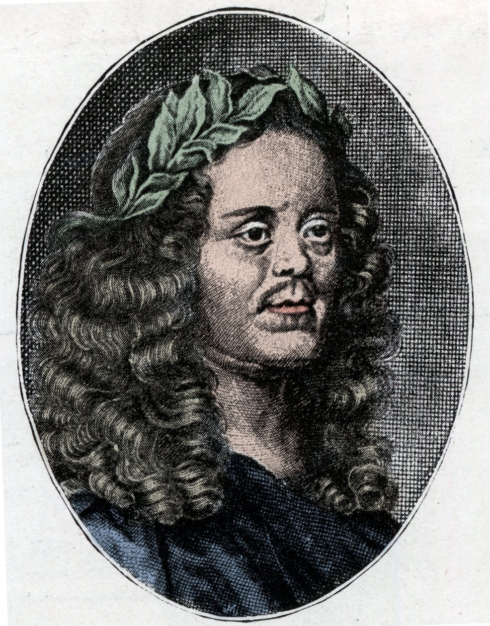 सर विलियम डेवनेंट (डी'वेनेंट) (1606-1668) अंग्रेजी कवि और नाटककार का पोर्ट्रेट - उत्कीर्णन द्वारा अज्ञात कलाकार