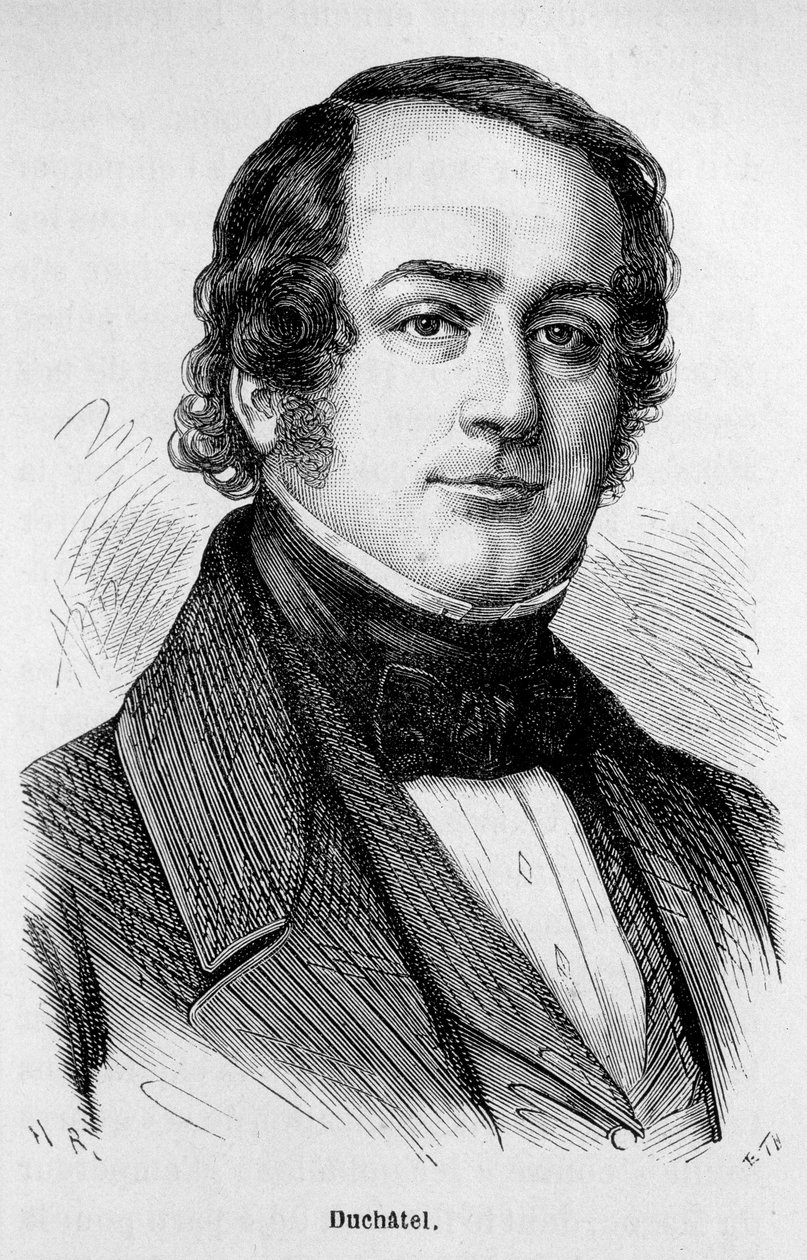 तन्नेगुय डुचटेल का पोर्ट्रेट (1803-1867), फ्रांसीसी राजनीतिज्ञ। द्वारा अज्ञात कलाकार