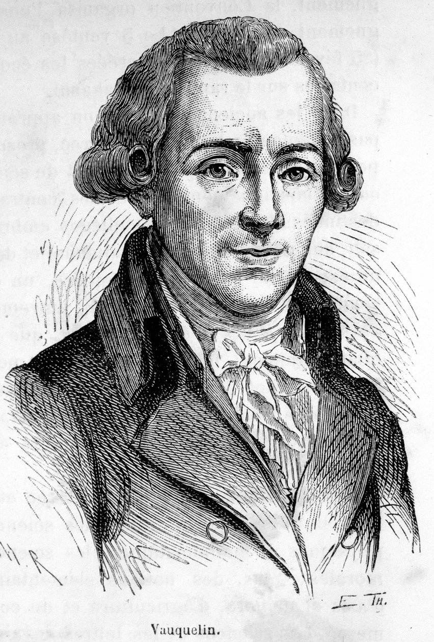 वौक्वेलिन का पोर्ट्रेट, फ्रांसीसी रसायनज्ञ (1763-1829)। द्वारा अज्ञात कलाकार