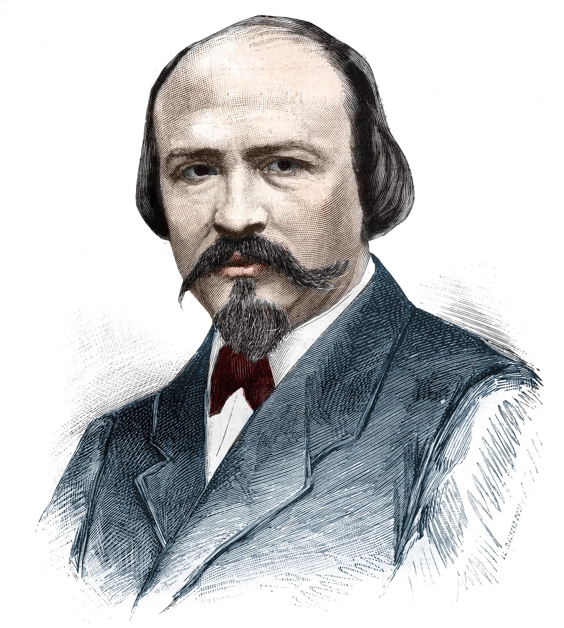 विक्टर मस्से का पोर्ट्रेट (1822-1884), फ्रांसीसी संगीतकार। द्वारा अज्ञात कलाकार