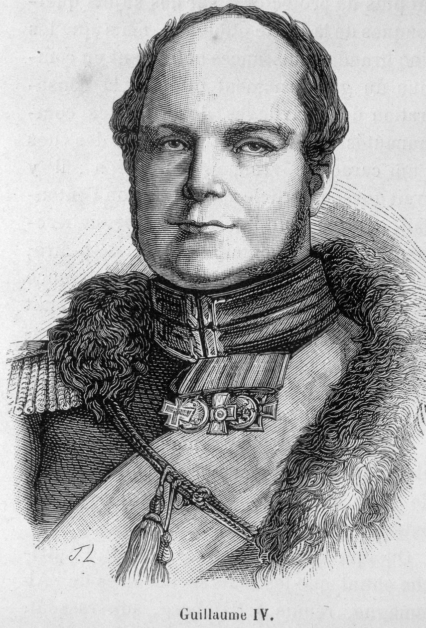विलियम IV (1765 - 1837), इंग्लैंड और आयरलैंड के राजा का पोर्ट्रेट द्वारा अज्ञात कलाकार